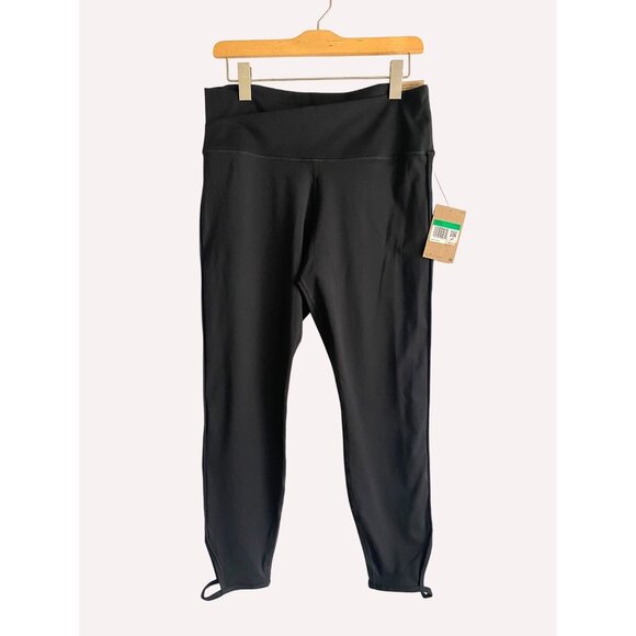 size XL NWT Nike Women's Yoga Black 7/8" High Rise tight fit Legging (DJ0801-010 - Picture 2 of 12